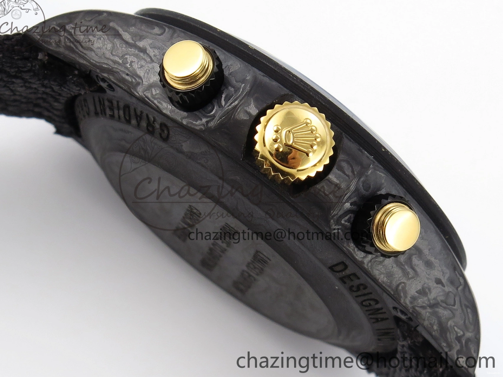 Carbon on YG Green DIWF Daytona A7750 Strap Nylon and Edition DIW Black Case Dial Bezel 0926